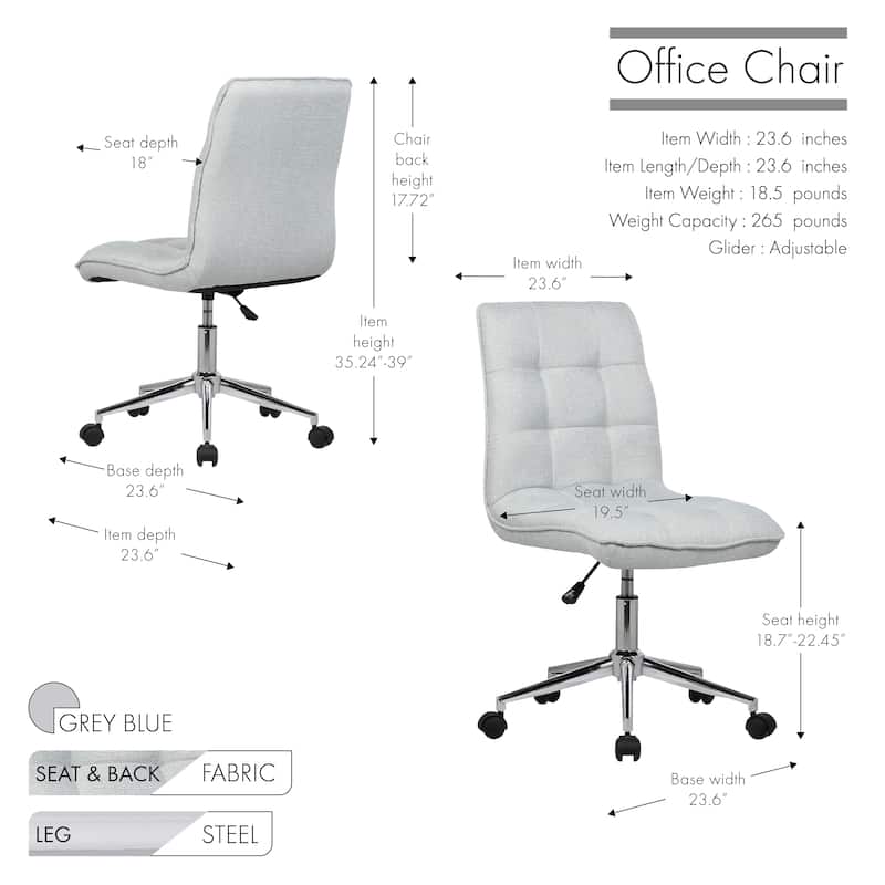 Porthos Home Leanne Adjustable Office Chair