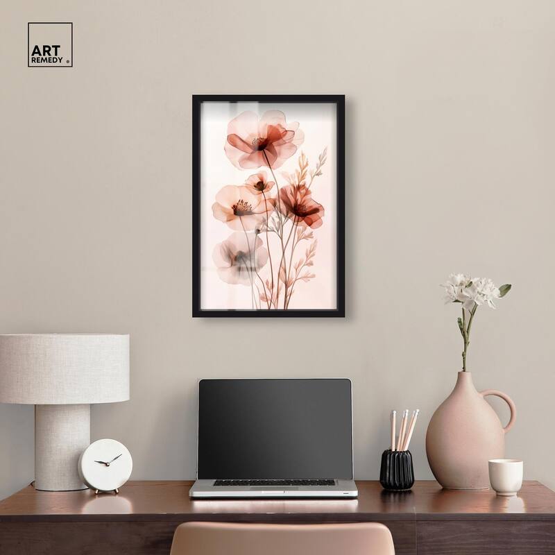 Petal Dye I Shadowbox by Art Remedy