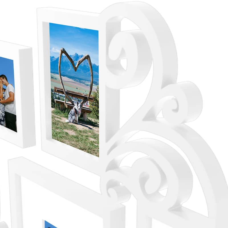 HELLO LAURA Heart-Shaped Photo Frame Set Wall Hanging Picture Frame