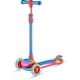 preview thumbnail 37 of 52, 3-Wheel Kids Scooter with Multi-Color Lights on Deck & Wheels – 5-Height Adjustable Handlebar, Blue Red