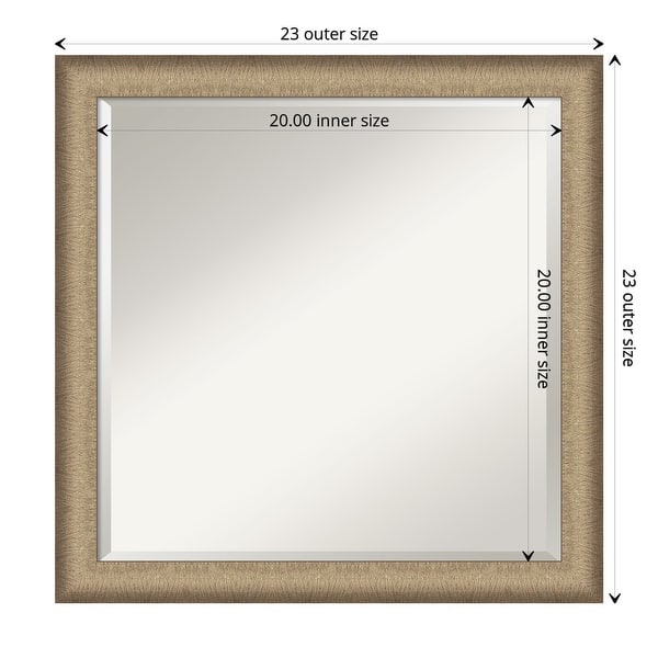 dimension image slide 1 of 18, Beveled Bathroom Wall Mirror - Elegant Frame