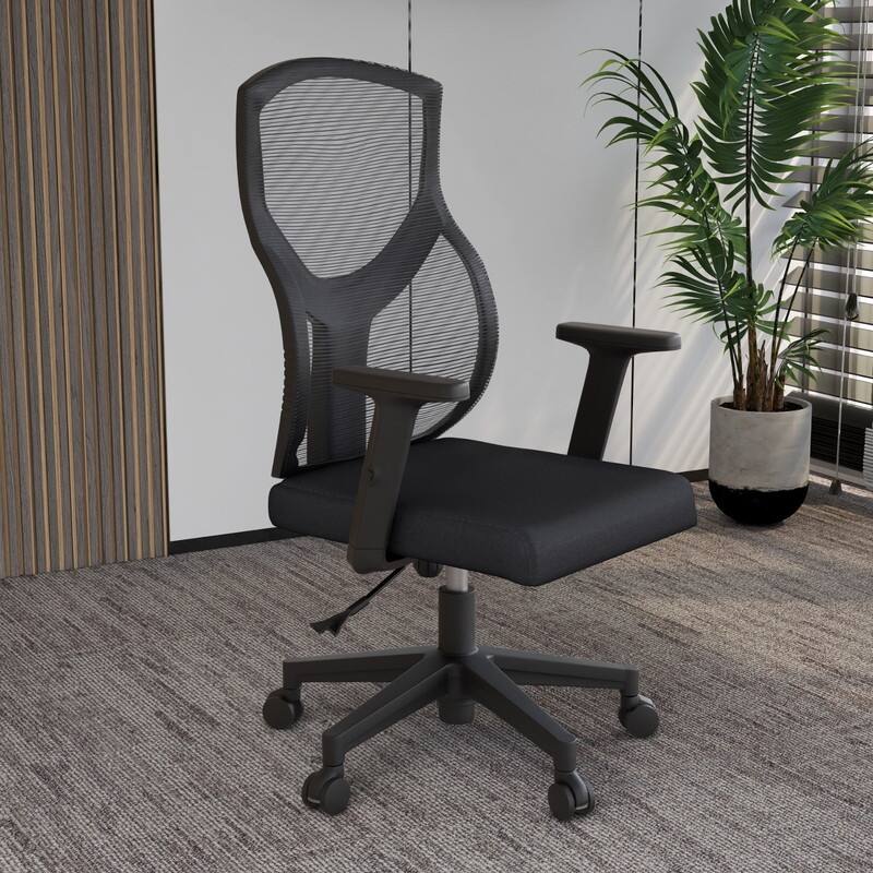 Glen Series Ergonomic Swivel Adjustable Mesh Executive Office Desk Chair with Lumbar Support, Arms, For Work or Home Office