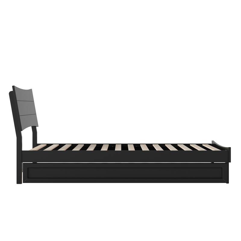 Phoenix Wood Platform Bed with Trundle