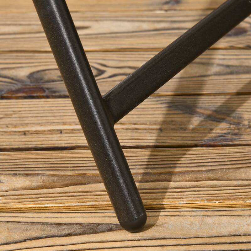 Outsunny 5 Pieces Wicker Patio Dining Set, Foldable Outdoor Table and Chairs, Wicker Furniture Dining Set with Umbrella Hole