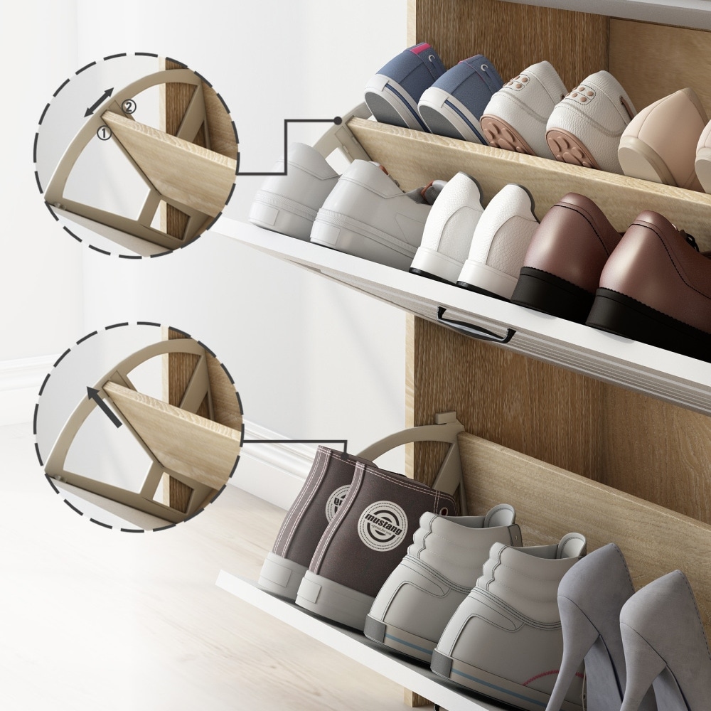 Portable Shoe Rack Organizer 66-72 Pair Tower Shelf Storage Cabinet - On  Sale - Bed Bath & Beyond - 35474849