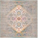 preview thumbnail 25 of 25, SAFAVIEH Madison Ellice Vintage Boho Oriental Rug 6'7" Square - Light Grey/Fuchsia - Square