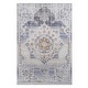 preview thumbnail 1 of 10, LOOM & LUXE Collection Cream/Beige/Medallion Non-Shedding Area Rug 36" D x 24" W x 0.28" H