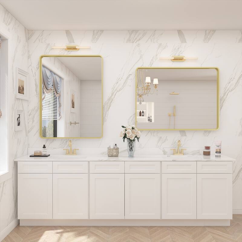 Aluminum alloy Framed Tempered Glass Wall Bathroom Vanity Mirror