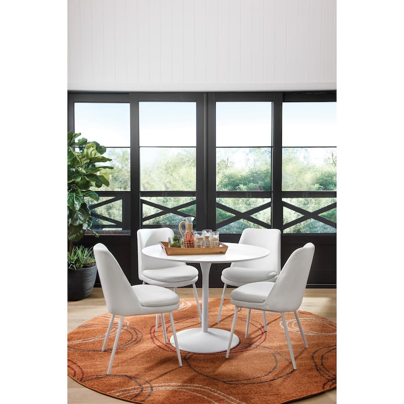 41.25" x 41.25" Flower Round Dining Table