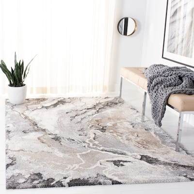 SAFAVIEH Cyrus Shag Kerasoula Abstract 1-inch Thick Rug