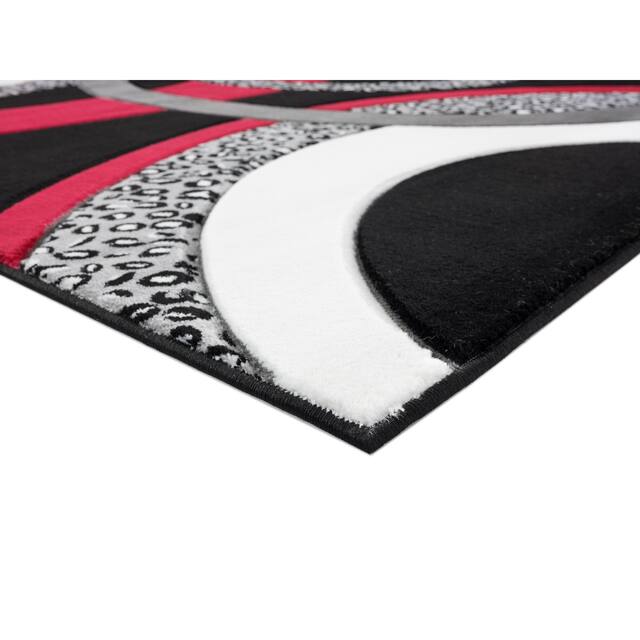 Orelsi Collection Abstract Area Rug