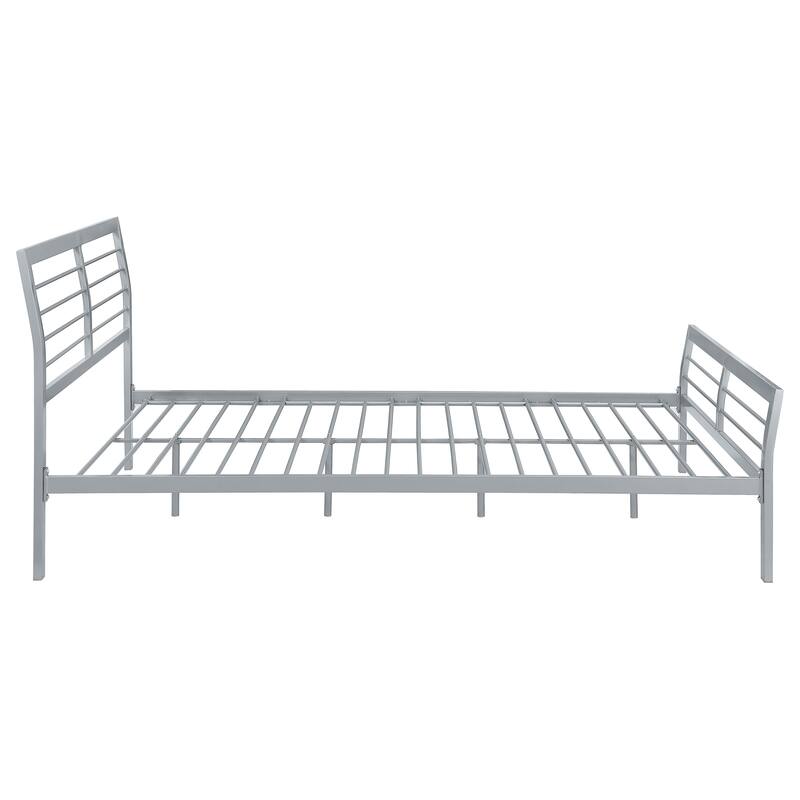 Cooper Contemporary Metal Open Frame Bed Silver