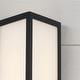 preview thumbnail 3 of 3, Integrated LED Outdoor Wall Lantern in Black with Painted White Glass
