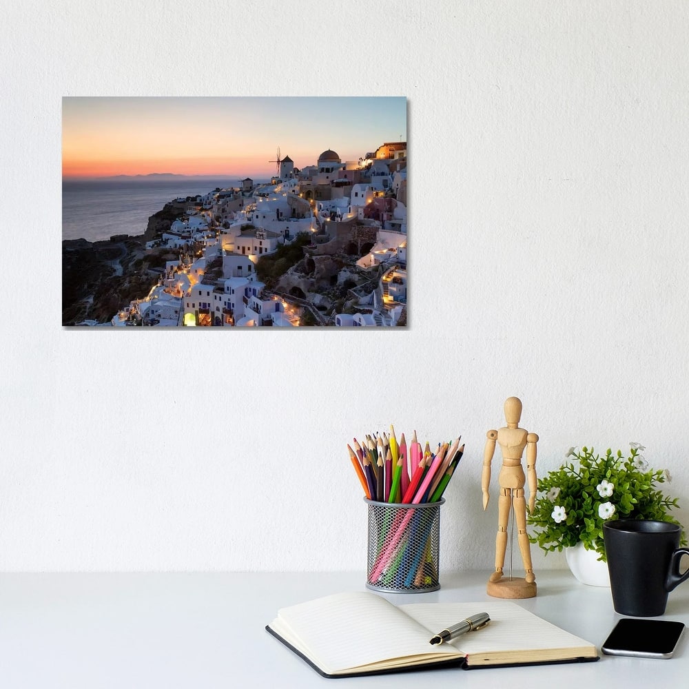iCanvas "Romantic Sunset In Santorini" by Matteo Colombo Canvas Print