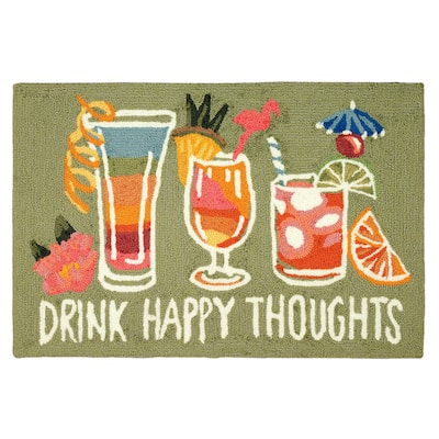Liora Manne Frontporch Happy Drinks Indoor/Outdoor Rug