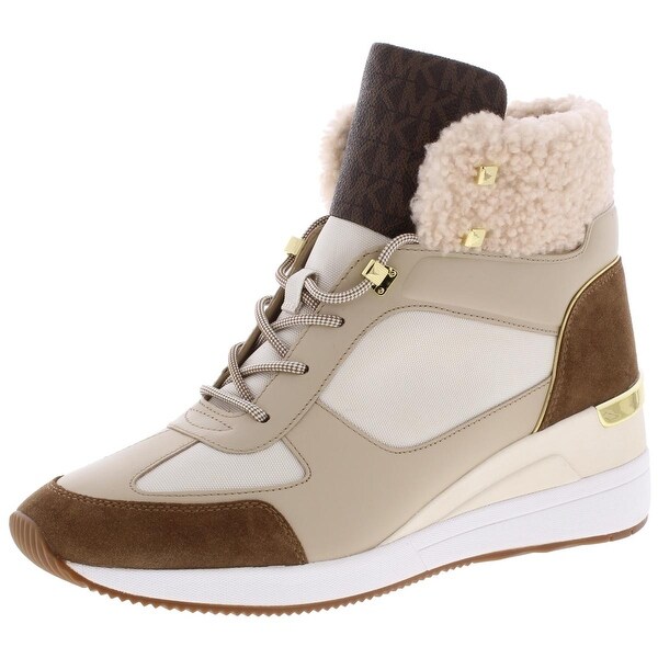 leather sneaker boots womens