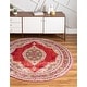 preview thumbnail 48 of 64, Unique Loom Regla Baracoa Area Rug 8' 4" x 8' 4" Round - Red