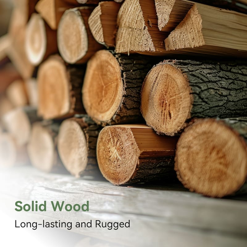 Solid Wood TV Stand, 63" Rustic Extra Long Media TV Consoles Table