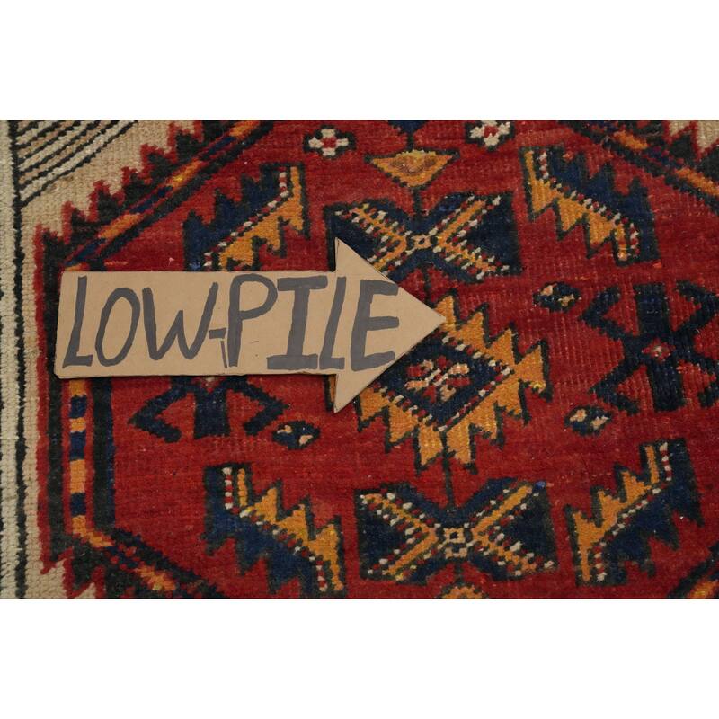 Hand Knotted Oriental 100% Wool Carpet Traditional Tribal Beige & Ivories Ardebil Runner Rug - 11' 11'' X 3' 3''