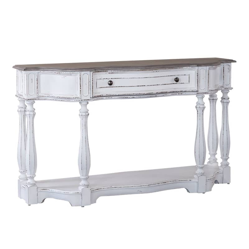 Magnolia Manor Antique White 56 Inch Hall Console Table