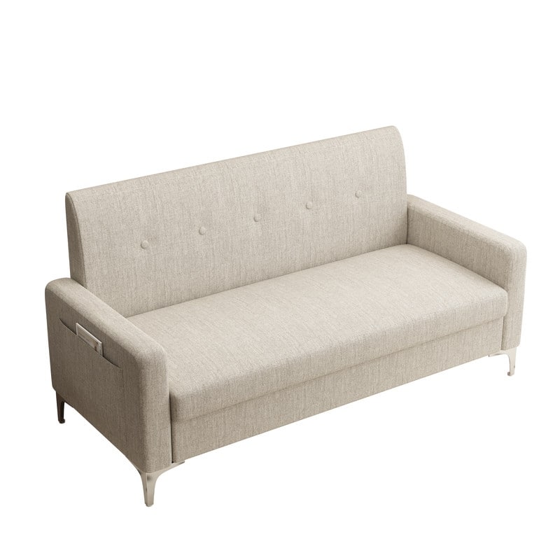 57.1" Two-Seater Sofa With Storage Function