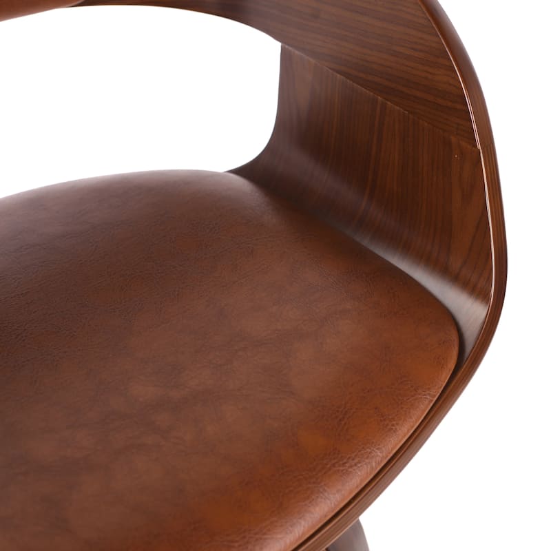Ostweer Furniture Superior Quality Mid-Century Swivel Barstool - Brown