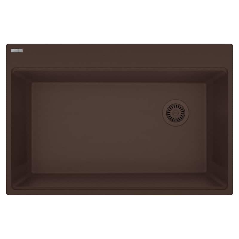 Franke MAG61031OW Maris 33" Drop In Single Basin Granite Kitchen Sink - Mocha