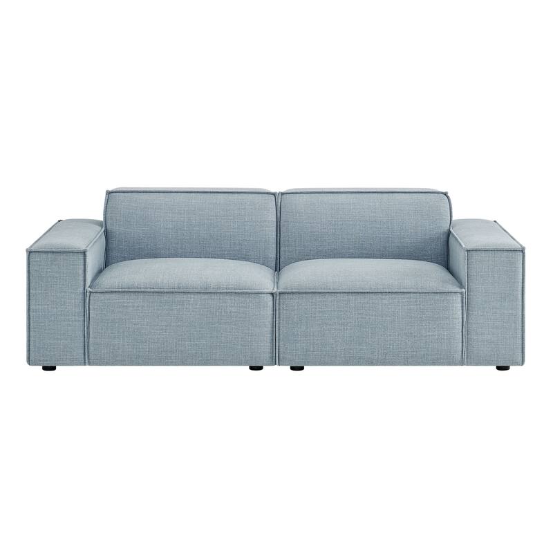 Restore 2-Piece Performance Fabric Upholstered Modular Loveseat