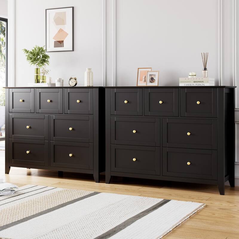 7-Drawer Dresser, Stylish Wood Storage Organizer