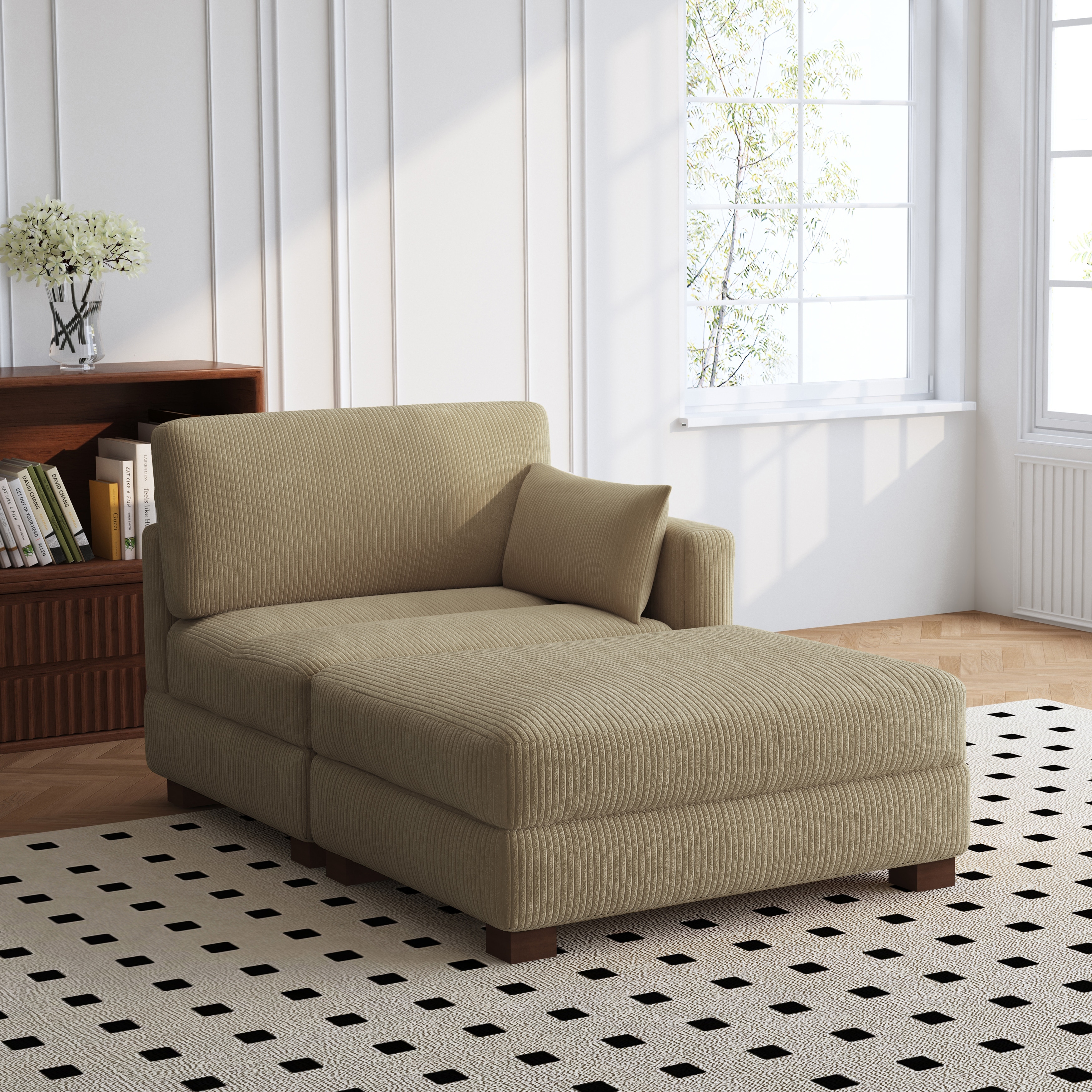 Modern Chaise Lounge Modular Sectional Sofa