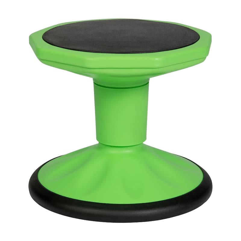 Commercial Fixed Height Collaborative Wobble Stool - 12.75"W x 12.75"D x 12"H