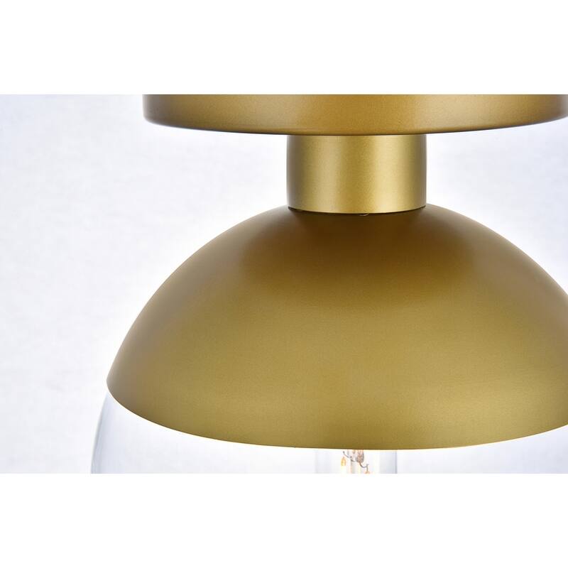 Clear Glass 1-light Flush Mount