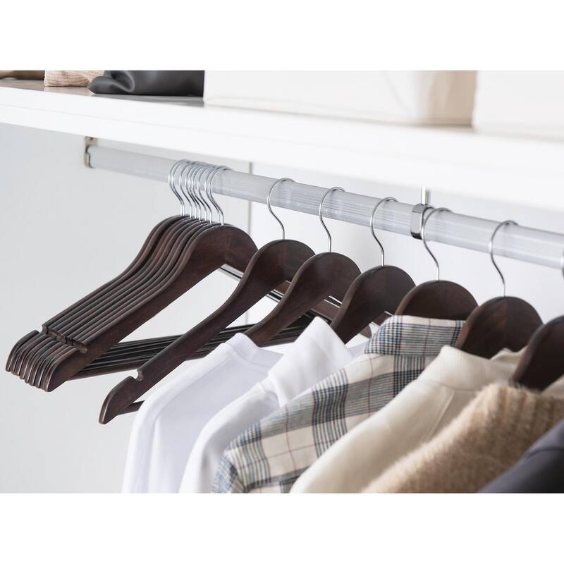 StorageWorks Wooden Clothes Hangers, Hangers for Coats, Shirts, Jackets, Pants, Suits