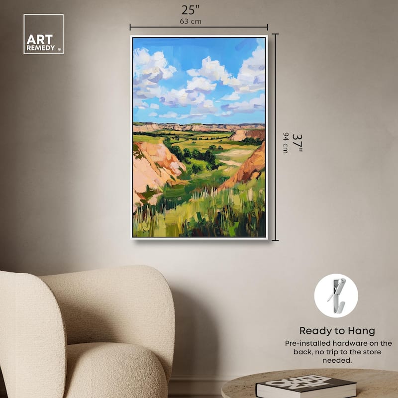 Rolling Hills and Sky I Canvas by Art Remedy