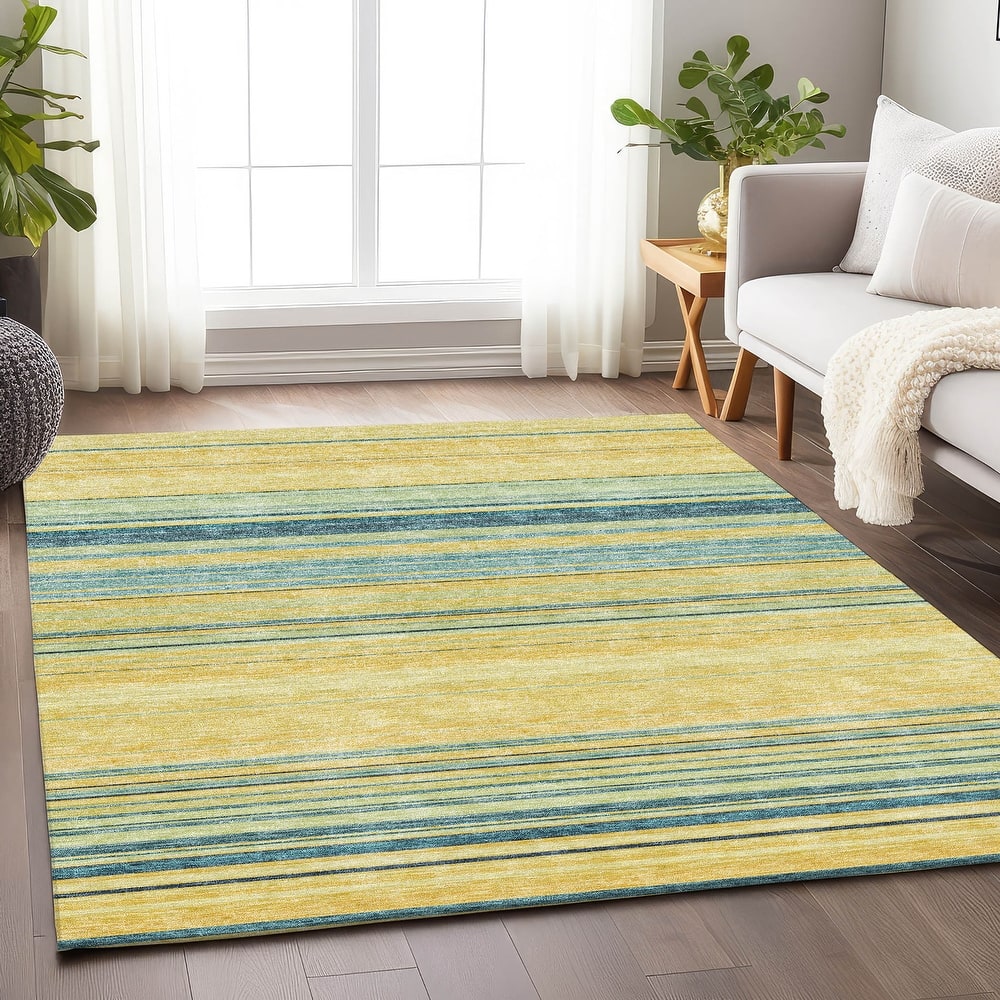Premium Washable Super Soft Modern Stripes Mayfield Rug