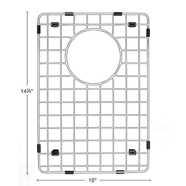 Karran Stainless Steel Bottom Grid 10" x 14-7/8" fits QA-760 and QAR-760