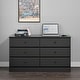 preview thumbnail 18 of 30, Prepac Astrid 6 Drawer Double Dresser for Bedroom, Wide Chest of Drawers, Bedroom Furniture,Traditional Furniture