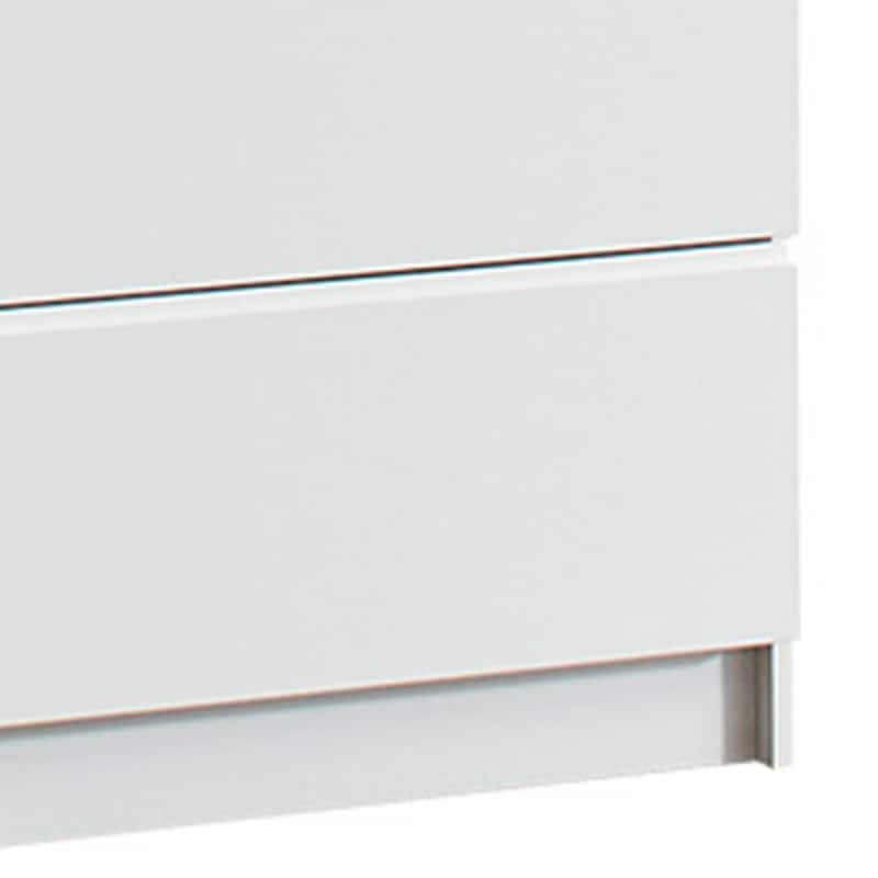 Vedz Dresser Unit with 2 Drawers, Modern White Melamine Finish