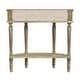 preview thumbnail 5 of 8, Mozart 31.5 in. W Demilune Wood Hand Painted 1 Drawer Console Table with Lower Open Shelf