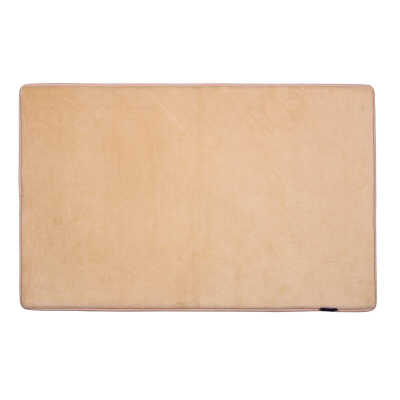 FABBRICA HOME Memory Foam Accent Rug in Solid 21x34 - 21x34 - Gold