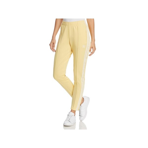 yellow adidas pants womens