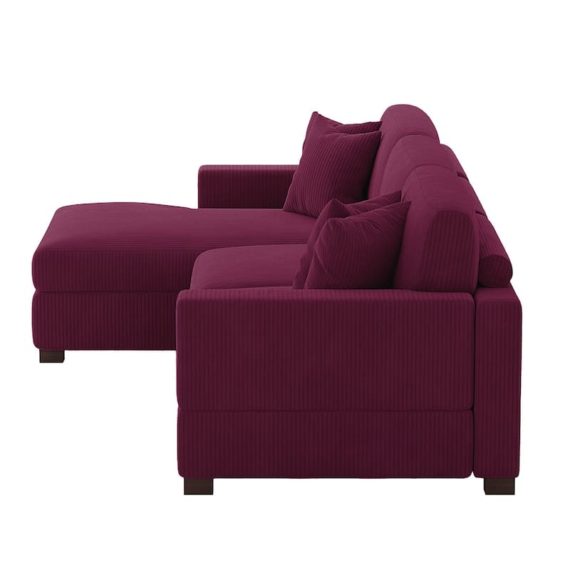 Oversized L-shaped Modular Sectional Sofa with Chaise Lounge