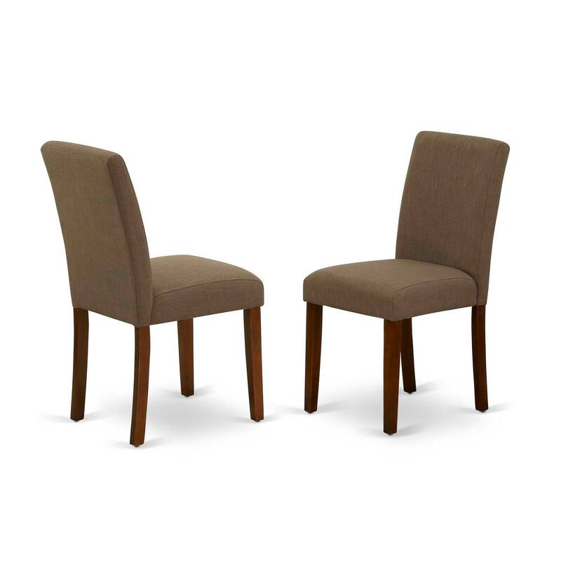 HomeStock 5-Piece Mahogany Finish Solid Wood Top - Dining Room Set with Dropleaf (Seats-4)