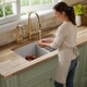 preview thumbnail 32 of 76, Karran Undermount Quartz Double Bowl Kitchen Sink
