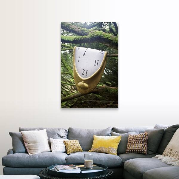 Shop Dali Melting Clock On Branch Canvas Wall Art Overstock