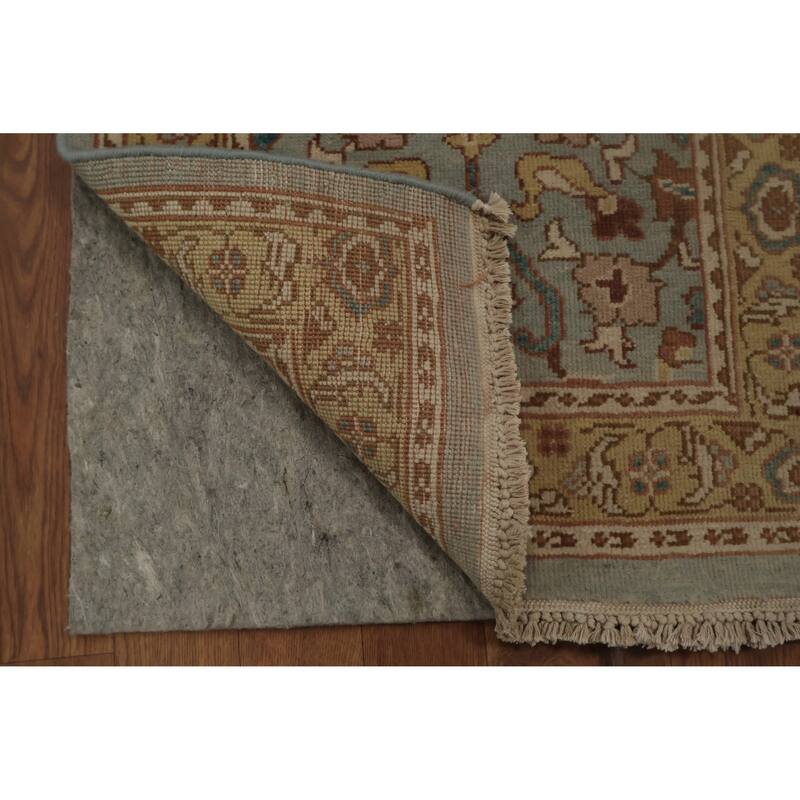 Hand Knotted Oriental 100% Wool Carpet Traditional Floral Navy Blue & Blues Ziegler Area Rug - 3' 11'' X 2' 0''
