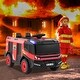 preview thumbnail 2 of 8, Gymax 2-Seater Kids Ride on Fire Truck w/Remote Control Water Gun