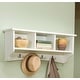 preview thumbnail 9 of 9, Copper Grove Daintree Storage Wall Coat Hook with Cubbies Ivory