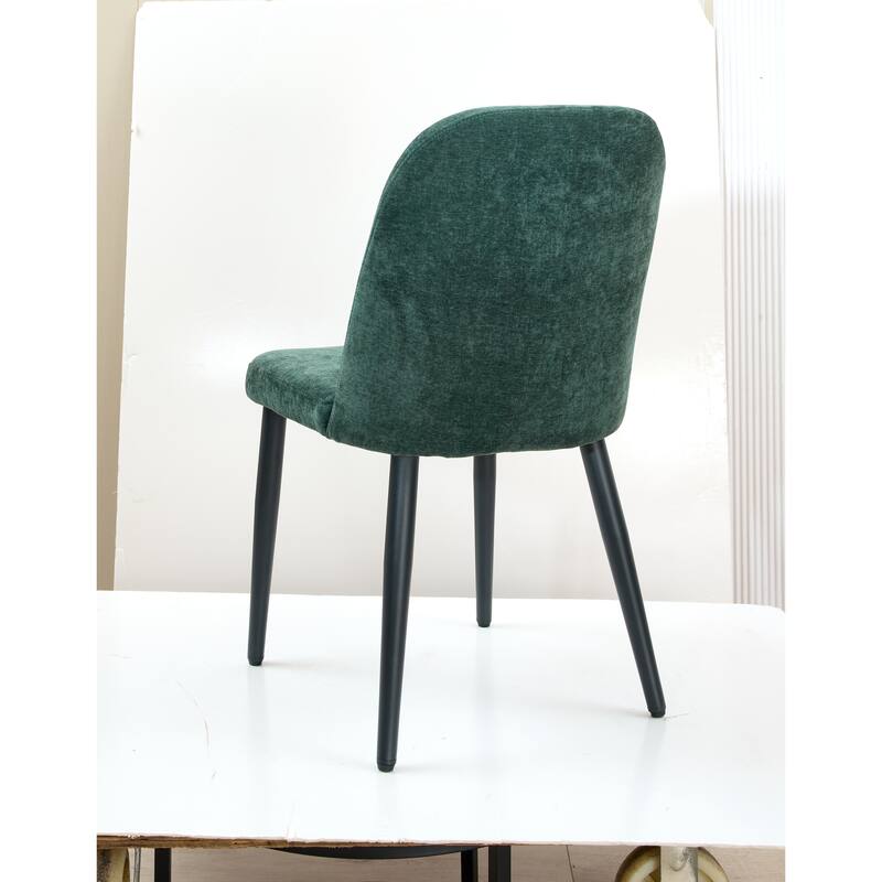 Set of 2 Fabric Identities Chair with Metal Legs, Armless Chair for Kitchen, Restaurant, Living, Meeting Room