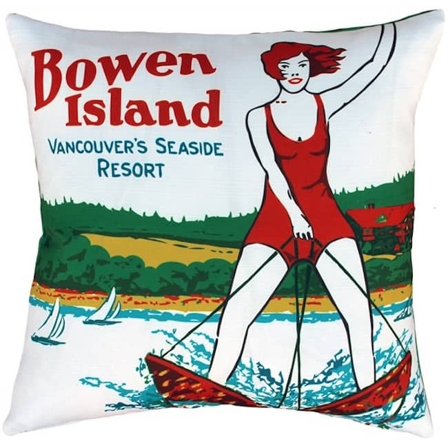Bowen Island Outdoor Throw Pillow with Polyfill Pillow Insert